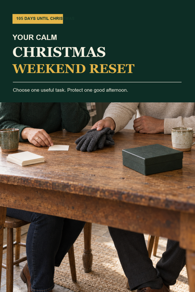 105 Days Until Christmas: A Weekend Reset That Leaves Room for the Good Part